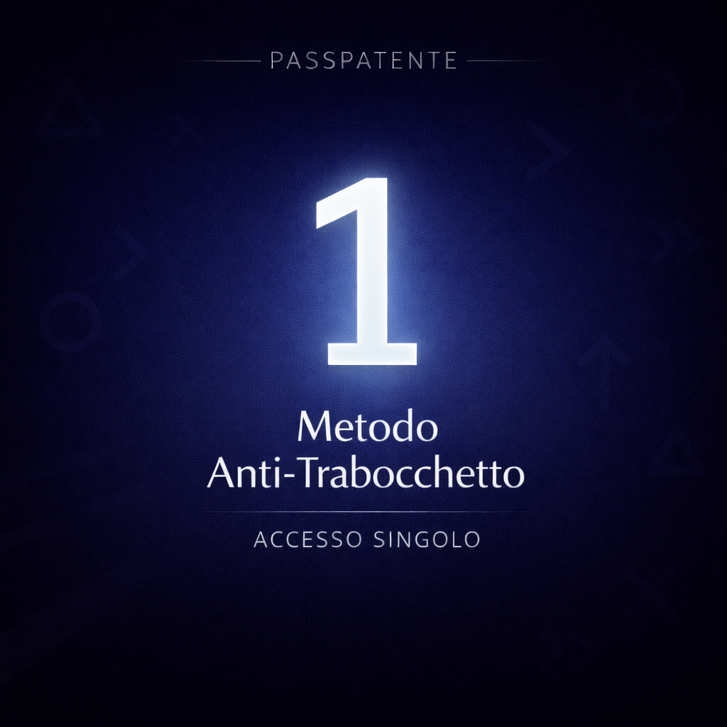 Metodo Anti-Trabocchetto (1 Argomento a Scelta)